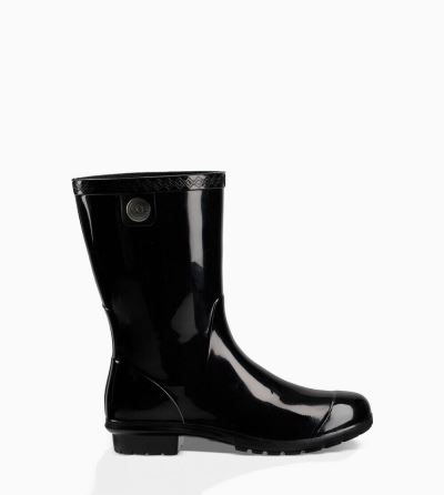 UGG Sienna Rain Womens Boots Black - AU 905LQ